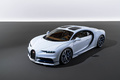 Bugatti Chiron SkyView blanc 3/4 avant gauche