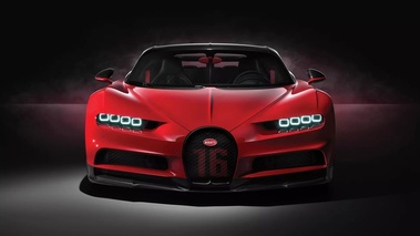 Bugatti Chiron Sport rouge/noir face avant