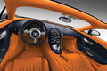 Bugatti Veyron Grand Sport carbone bleu/chrome intérieur