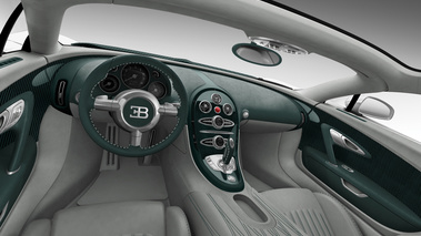 Bugatti Veyron Grand Sport carbone vert/chrome intérieur