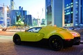 Bugatti Veyron Grand Sport - noire/jaune - 3/4 arrière gauche