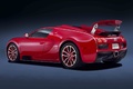 Bugatti Veyron Grand Sport rouge 3/4 arrière gauche fermé