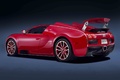Bugatti Veyron Grand Sport rouge 3/4 arrière gauche
