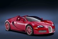 Bugatti Veyron Grand Sport rouge 3/4 avant droit