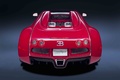 Bugatti Veyron Grand Sport rouge face arrière fermé