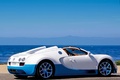 Bugatti Veyron Grand Sport Vitesse blanc/bleu 3/4 arrière droit 2