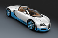 Bugatti Veyron Grand Sport Vitesse blanc/bleu 3/4 avant droit penché 2
