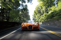 Bugatti Veyron Grand Sport Vitesse orange/noir face avant travelling