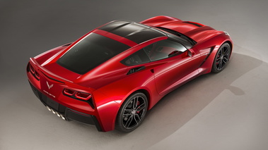 Corvette Stingray 2014 - rouge - 3/4 arrière droit supérieur