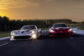 SRT Viper GTS 2013 - rouge - face, dynamique + ALMS