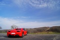 Ferrari 458 Spider rouge 3/4 arrière droit fermé 2