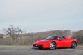 Ferrari 458 Spider rouge fermeture toit