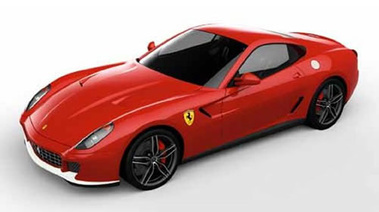 Ferrari 599 HGTE 60 F1 Edition rouge 3/4 avant gauche 3