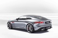 Jaguar C-X16 gris 3/4 arrière gauche