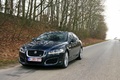 Jaguar XFR MkII noir 3/4 avant gauche travelling