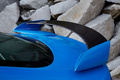 Jaguar XFR-S - bleue - détail, aileron