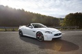 Jaguar XKR-S Convertible blanc 3/4 avant droit