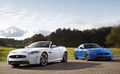 Jaguar XKR-S Convertible blanc & XKR-S bleu