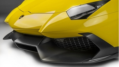 Lamborghini Aventador LP 720-4 50 Anniversario - jaune - détail, bouclier avant