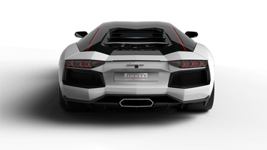 Lamborghini Aventador LP700-4 Pirelli Edition - Blanche/noire - Face arrière