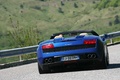 Lamborghini Gallado LP550-2 Spyder bleu face arrière penché