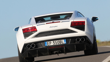 Lamborghini Gallardo LP560-4 MkII blanc face arrière