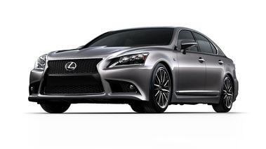 Lexus LS 2013 - F-Sport grise - 3/4 avant gauche