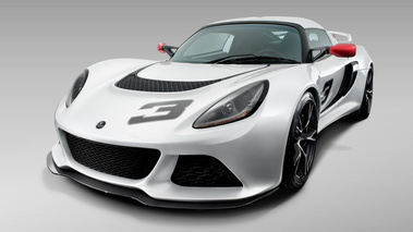 Lotus Exige S blanc 3/4 avant gauche