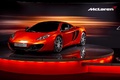 McLaren MP4-12C orange 3/4 avant gauche