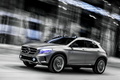 Mercedes-Benz GLA Concept - gris - 3/4 avant gauche dynamique