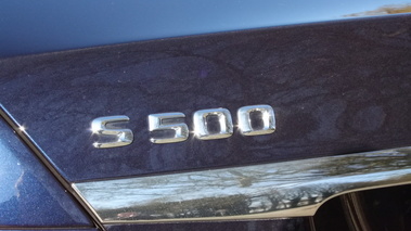 Mercedes-Benz S500 Plug-In Hybrid - Bleue - Logo S500