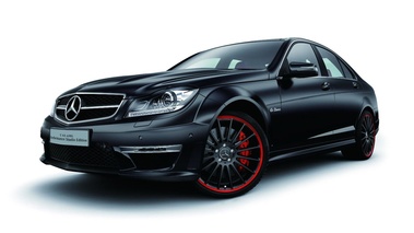 Mercedes C63 AMG Performance Studio Edition - noir - 3/4 avant gauche