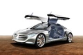 Mercedes F125 Gullwing Concept 3/4 avant gauche portes ouvertes