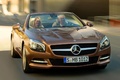 Mercedes SL R231 - Or - face avant, dynamique