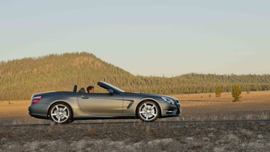 Mercedes SL500 anthracite mate profil