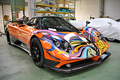 Usine Pagani - Zonda F orange 3/4 avant droit