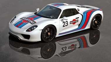 Porsche 918 Spyder Martini Racing - 3/4 avant gauche