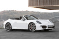 Porsche 991 Carrera 4S Cabriolet blanc 3/4 avant droit 3