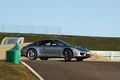 Porsche 991 Carrera S gris 3/4 avant droit filé