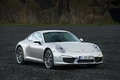 Porsche 991 Carrera S gris 3/4 avant droit