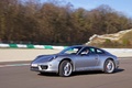 Porsche 991 Carrera S gris 3/4 avant gauche travelling 4