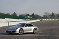 Porsche 991 Carrera S gris 3/4 avant gauche