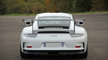 Porsche 991 GT3 RS blanc face arrière
