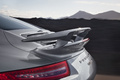 Porsche 991 Turbo S gris aileron