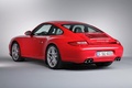 Porsche 997 Carrera 4S MkII rouge 3/4 arrière gauche