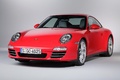 Porsche 997 Carrera 4S MkII rouge 3/4 avant gauche