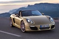 Porsche Boxster S 981 jaune 3/4 avant droit 2