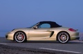 Porsche Boxster S 981 jaune profil capoté 2