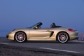 Porsche Boxster S 981 jaune profil