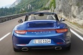 Porsche Carrera 4 Cabrio - bleu - face arrière